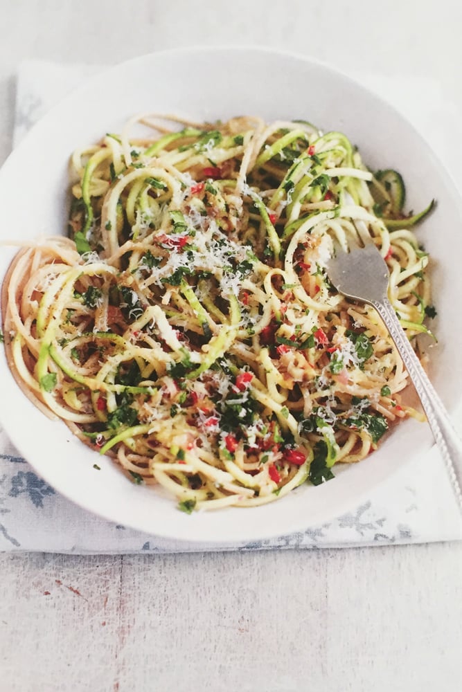 EAT BEAUTIFUL_SUMMER_Courgette & Brown Rice Spaghetti_Image Credit David Loftus